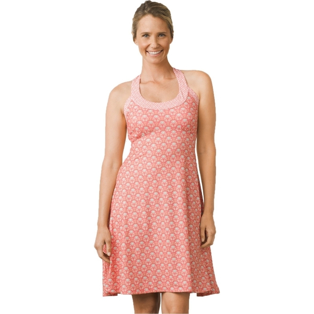 prAna Cali Dress Summer Peach Botanica Size Small Active Outdoors